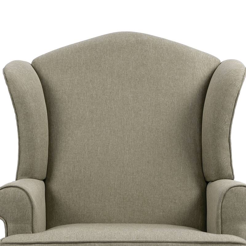 Elegant Living Room Wing Back Arm Chair Upholstered Accent Chair