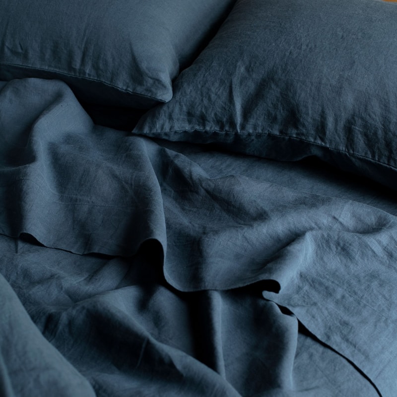 100% French Linen Sheet Set by BOKSER HOME