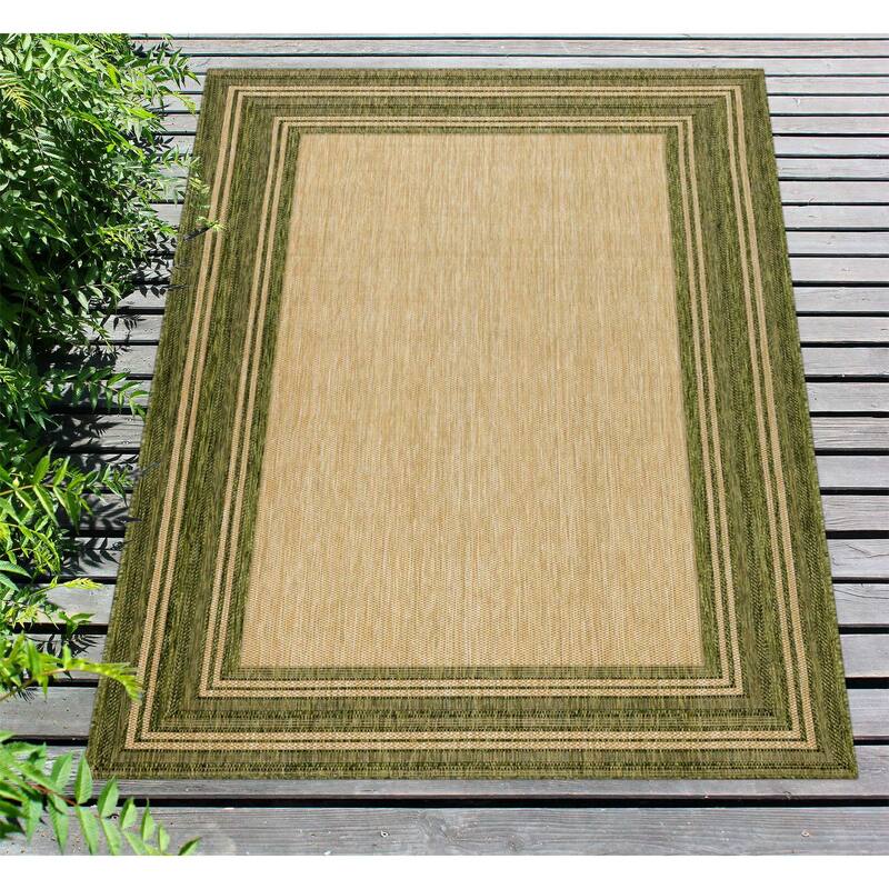 Liora Manne Carmel Multi Border Indoor/ Outdoor Area Rug