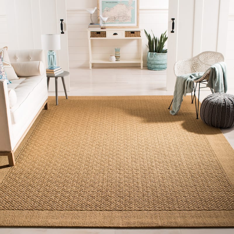 SAFAVIEH, Palm Beach Clevie Modern Sisal Rug - 8' x 11' - Maize