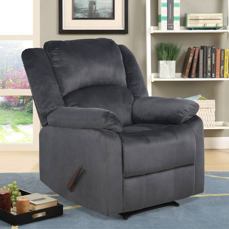 Relax A Lounger® Pierson Manual Recliner by iLounge - Slate