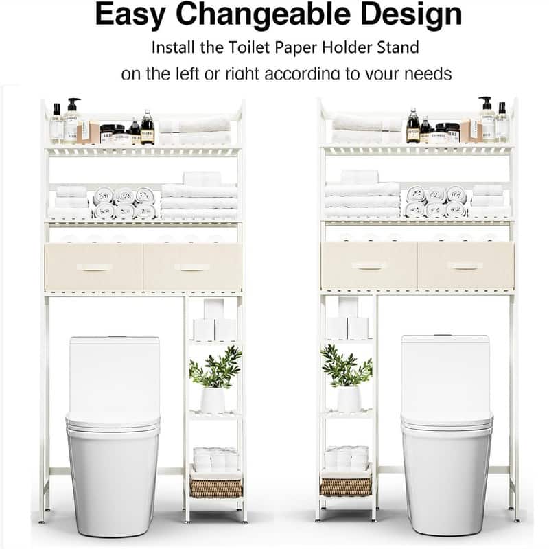 Over the Toilet Storage Cabinet - 11.81"D x 32.68"W x 67.72"H
