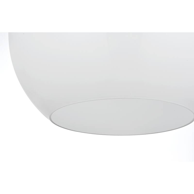 Elegant Lighting Baxter Single Light 14" Wide Pendant with Frosted