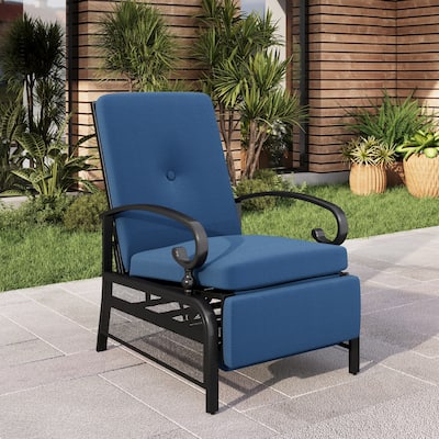 MAISON ARTS Adjustable Recliner Lounge Chair & Bistro Table Set - Perfect for Outdoor, Patio, Garden, and Porch