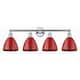 Option Polished Chrome / Red
