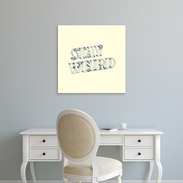 Easy Art Prints 'Stay Weird III' Premium Canvas Art