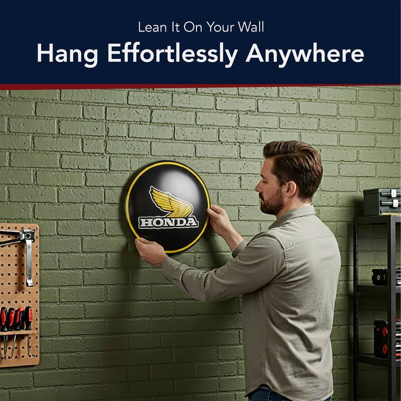 Dome Shaped Metal Wall Art Sign - 15" x 15" Retro Vintage Wall Décor for Bar, Man Cave, Garage, Game Room & Home - 15" x 15"