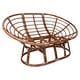 preview thumbnail 3 of 3, Bali Rattan Double Papasan Chair with Twill Cushion