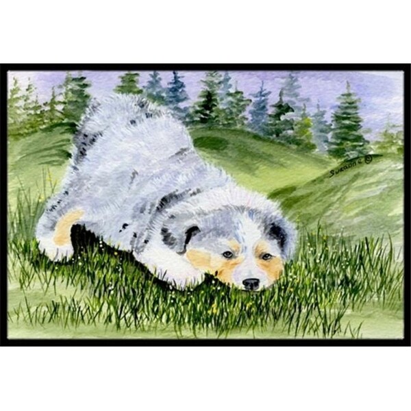 Carolines Treasures SS8015MAT 18 x 27 in. Australian Shepherd Indoor Outdoor Mat