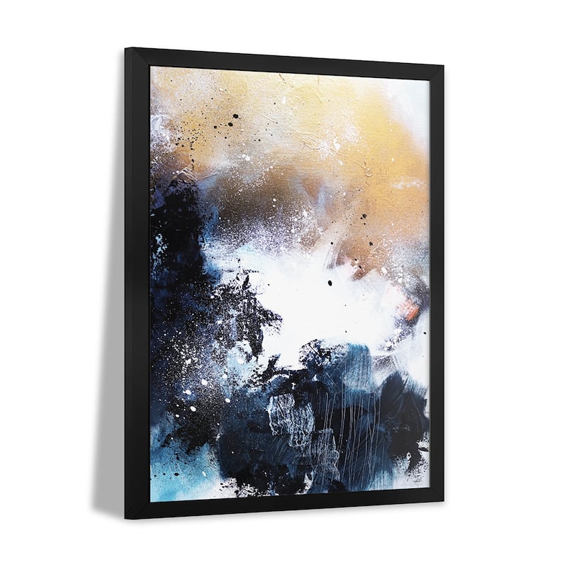 Melting Gold I Premium Framed Poster by Sana Jamlaney