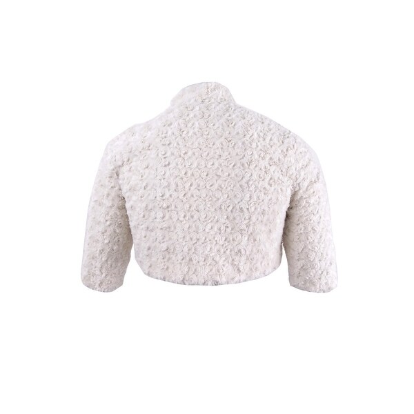 plus size faux fur shrug