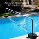 preview thumbnail 4 of 9, 15-32 ft Pool Volleyball Net Games Set with Light and Weighted Base - N/A