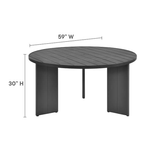 dimension image slide 1 of 4, Tahoe 5-Piece Outdoor Patio Aluminum Dining Set i