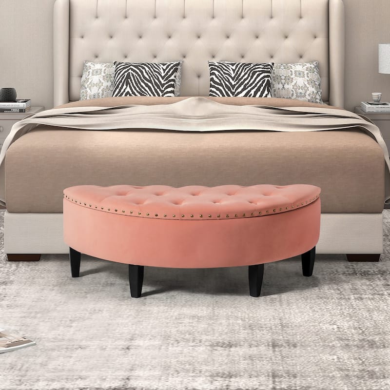 Iiuvai 43.3" Wide Bedroom Bench with Storage