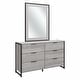 preview thumbnail 12 of 26, Atria 6 Drawer Dresser with Mirror by Bush Furniture