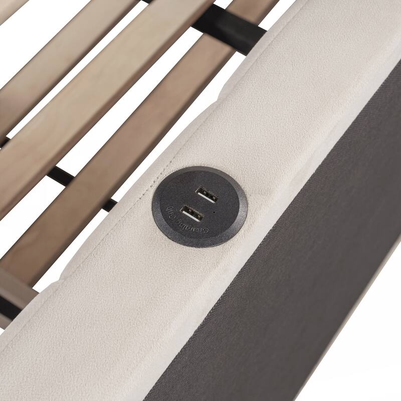 Full Size Upholstered L-Shaped Upholstered Daybed