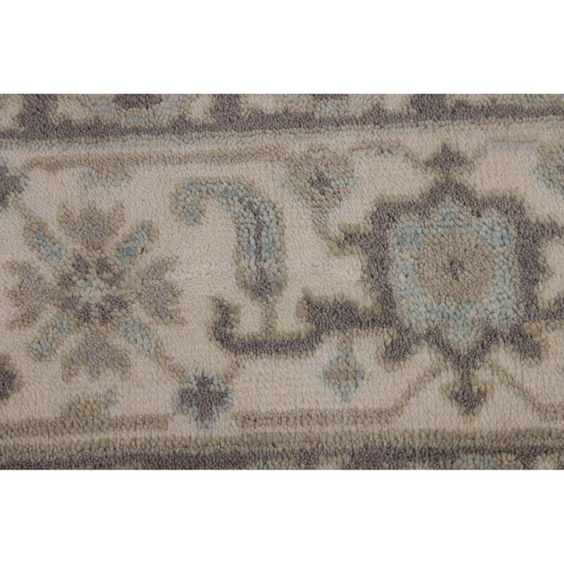 All-Over Floral Oushak Oriental Area Rug Handmade Wool Carpet - 7'11" x 10'0"