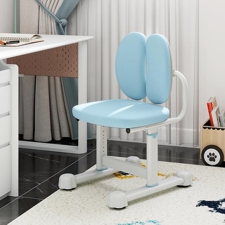 Kids Desk Chair Children Study Chair w/Adjustable Height & Double Back