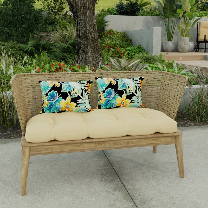 18" x 12" Outdoor Lumbar Throw Pillow - Set of 2 - 12'' L x 18'' W x 4'' H