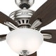 preview thumbnail 6 of 19, Hunter 52" Newsome Ceiling Fan with LED Bowl Light Kit and Pull Chain