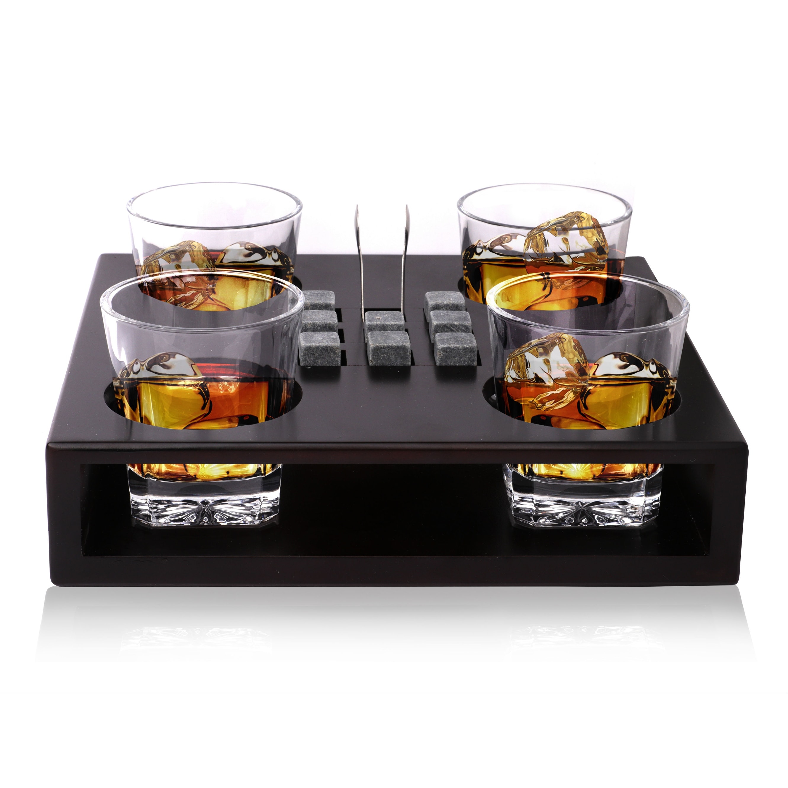 Double Wall Insulated Old Fashioned Whiskey Glasses Set of 2,, Classic Scotch  Glasses