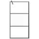 preview thumbnail 52 of 71, vidaXL Walk-in Shower Wall multi size Half Frosted ESG Glass Black
