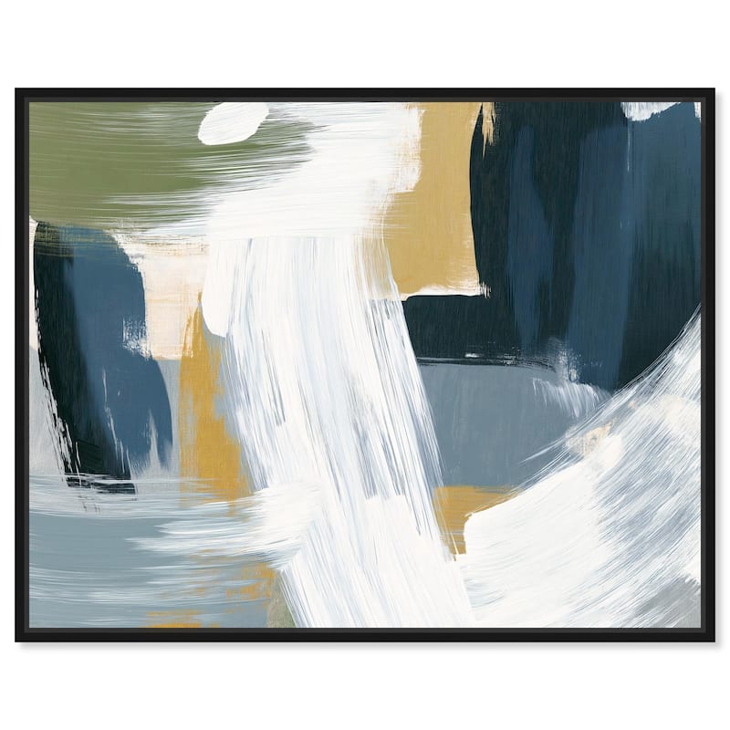 Moss Layers III Canvas by Art Remedy - Black - 20" x 16"
