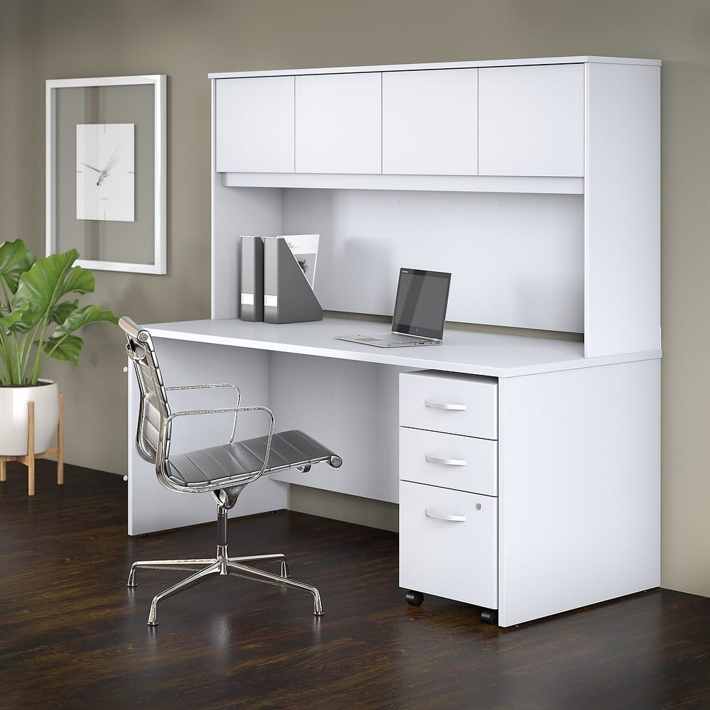Studio C 72W Desk with Hutch and Drawers by Bush Business Furniture