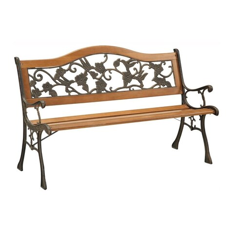 Cast Iron And Wood Outdoor Bench