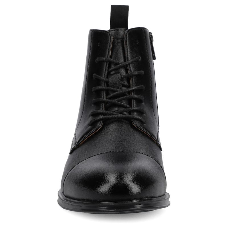 Vance Men's Blackwell Cap Toe Boot - Black - 9.5