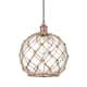 Option Antique Copper / Clear Glass with Brown Rope