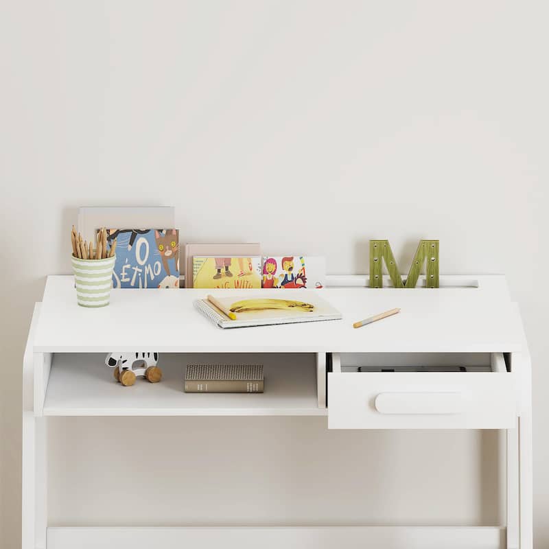 COSTARS Kids Desk and Chair Set: Wooden Study Table with Drawers & Ergonomic Chair for Bedroom & Study Room