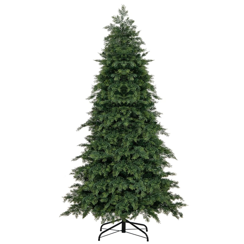 Gymax 6 FT Artificial Xmas Tree w/ 721 PE PVC Branch Tips & Folding - See Details - See Details - 6 Foot