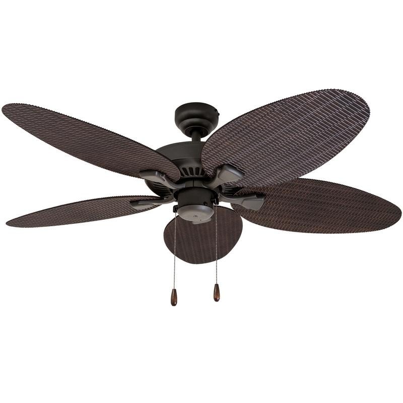 Eco Sure EcoSure Siesta Key 52-inch Tropical Bronze Outdoor Ceiling Fan with Wicker Blades and Remote Control Eco Sure EcoSure Siesta Key 52-inch Tropical Bronze Outdoor Ceiling Fan with Wicker Blades and Remote Control
