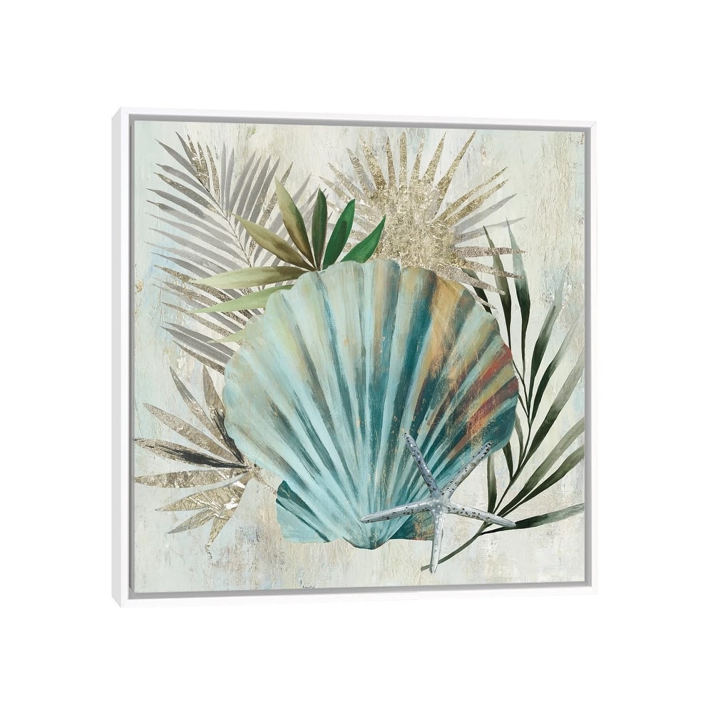 iCanvas "Turquoise Shell I" by Aimee Wilson Framed Canvas Print