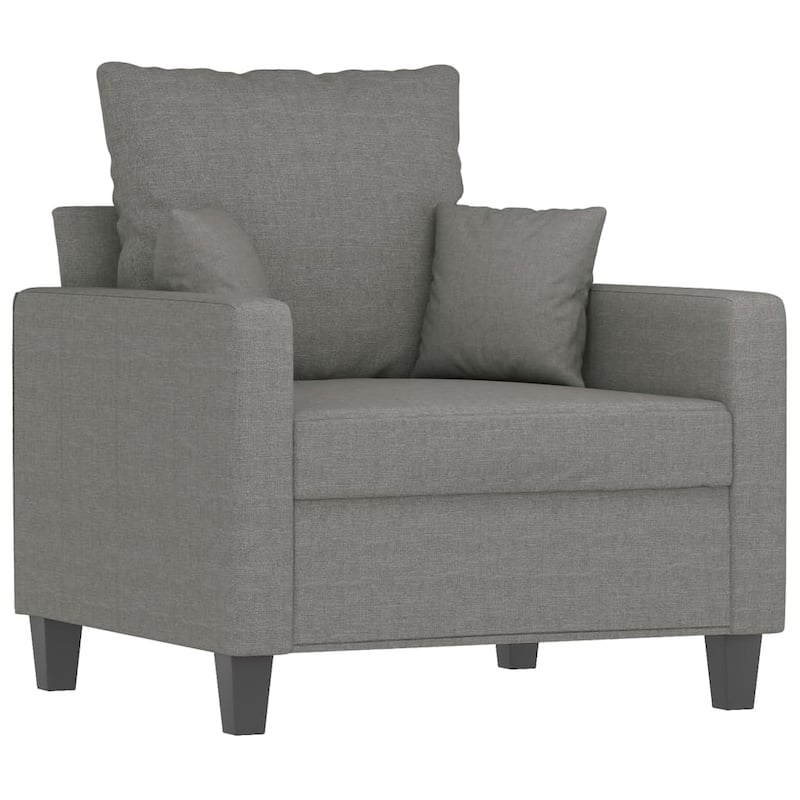 vidaXL Sofa Chair Living Room Accent Upholstered Chair with Armrest Fabric