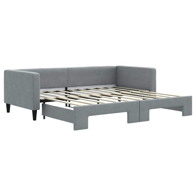 vidaXL Day Bed Upholstered Sleeper Sofa Bed for Bedroom Living Room Fabric