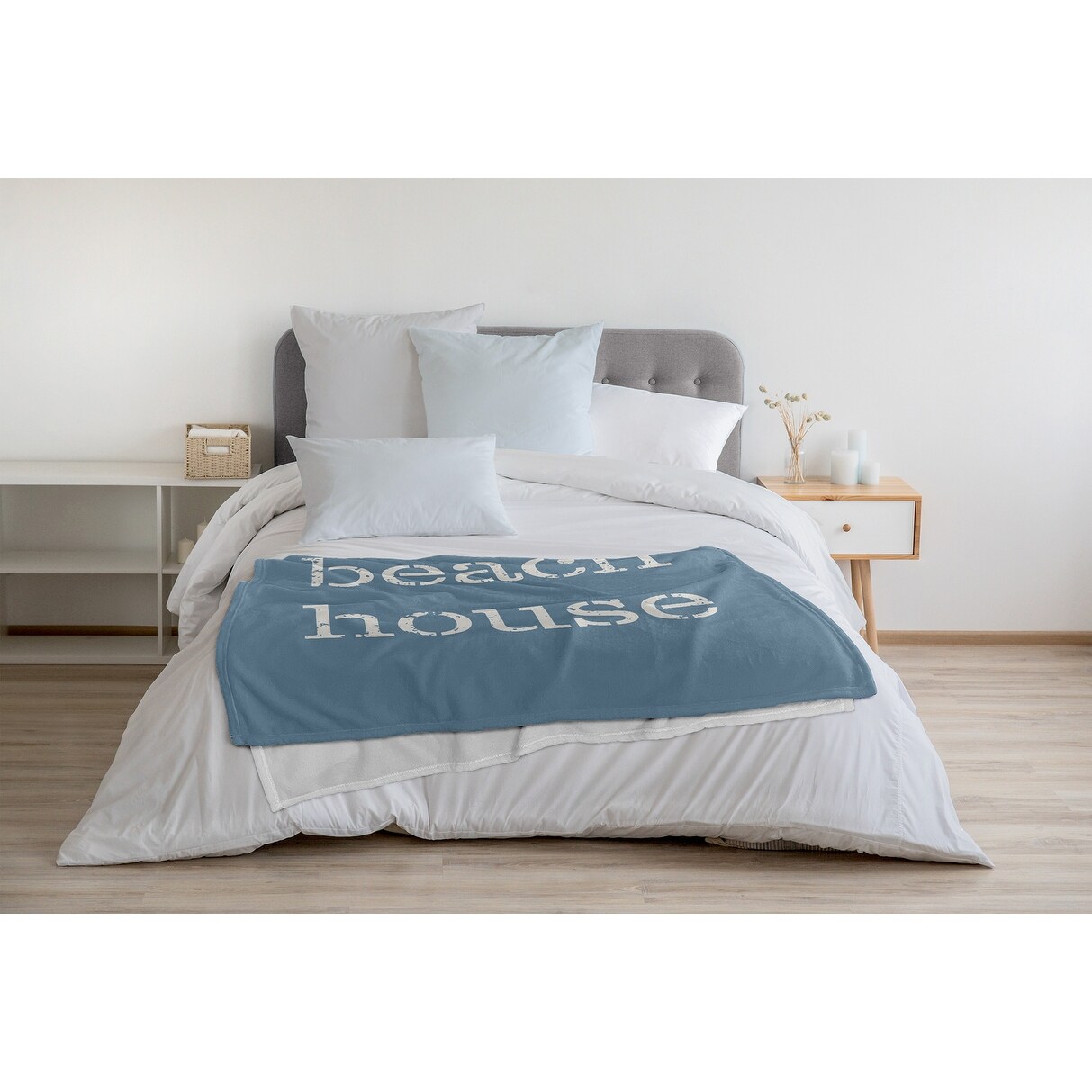 Beach House Fleece Throw Blanket