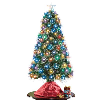 47" Color-Changing LED Fiber-Optic Tree - 43.000 x 5.750 x 5.750