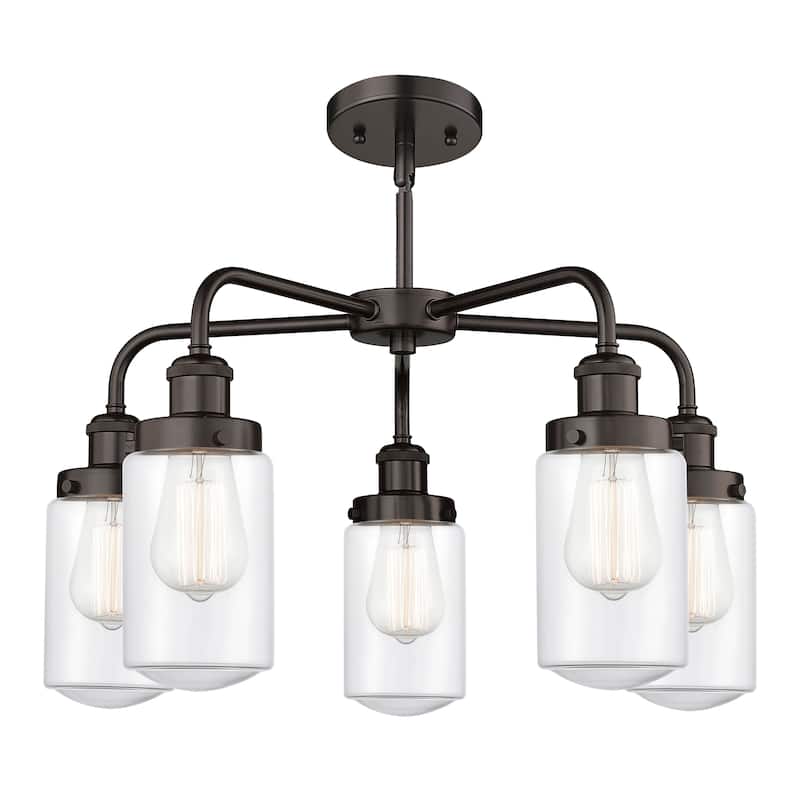 Innovations Lighting Dover - 5 Light 23" Stem Hung Chandelier