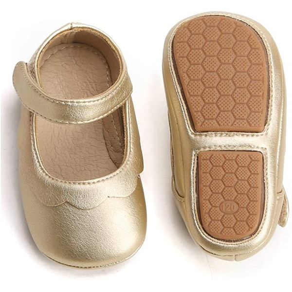 baby girl golden shoes