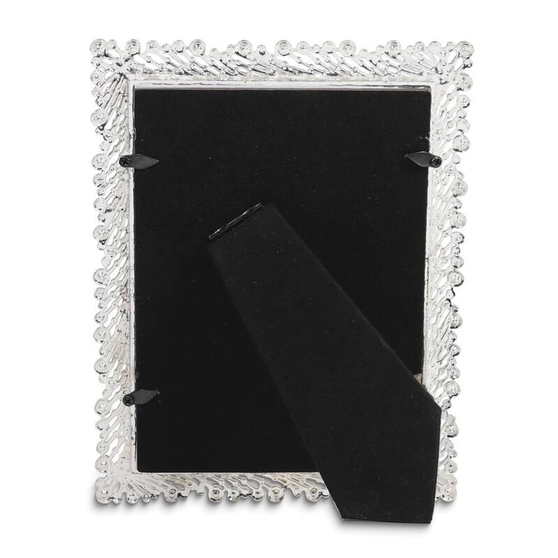 Curata Jasmond Silver-Tone Crystal 5x7 Photo Frame