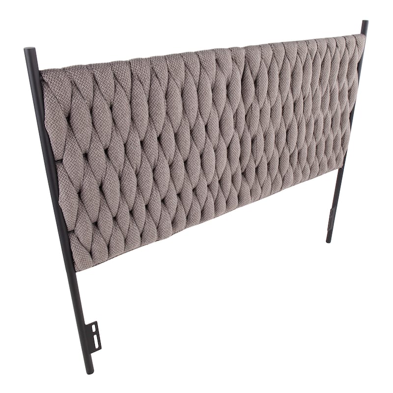 Silver Orchid Braided Matisse Queen Headboard