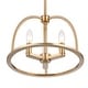 preview thumbnail 4 of 4, Abbott 3 Light Vibrant Gold Chandelier - 13.75'' W x 10'' H - 13.75'' W x 10'' H