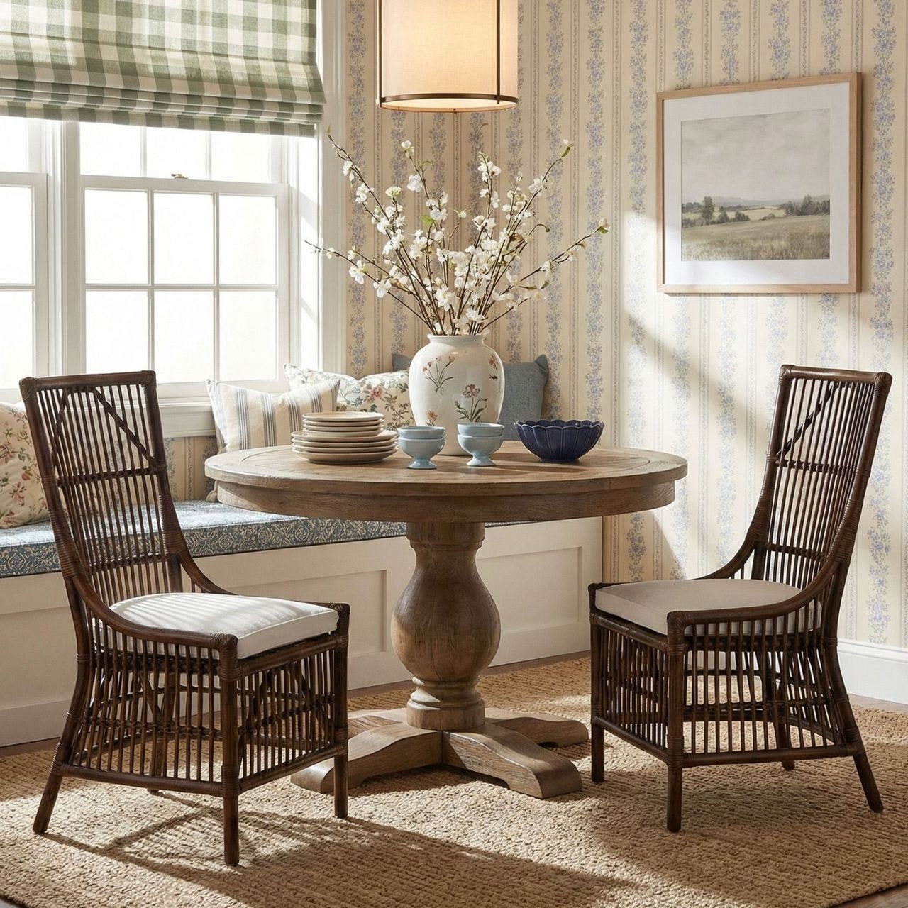Rattan Cushioned Accent Chairs (Set of 2) by East at Main