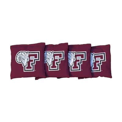 Red Fordham Univertsity Rams Cornhole Bags