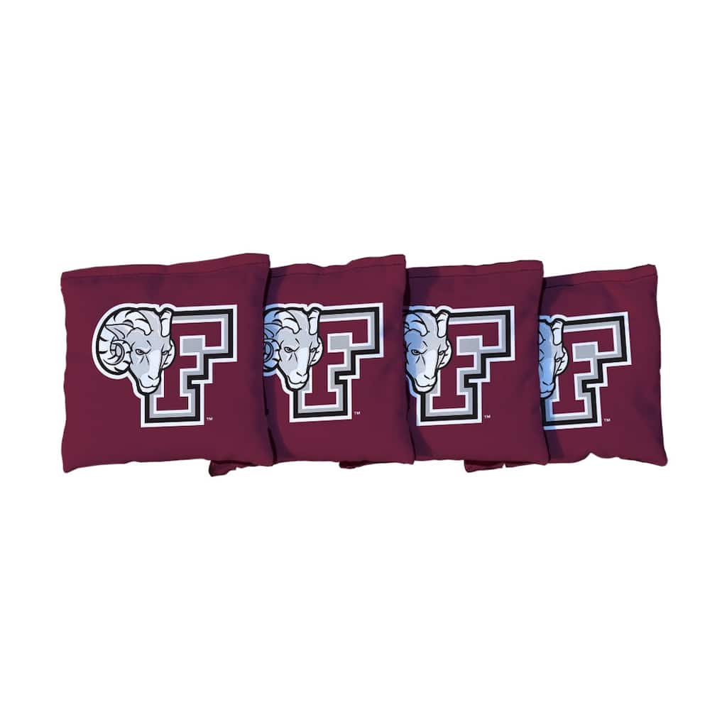 Red Fordham Univertsity Rams Cornhole Bags