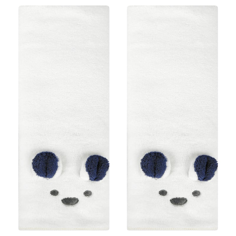 Coral Hand Towels Soft and Absorbent Rabbit Pattern Towel Set for Bathroom