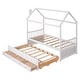 preview thumbnail 15 of 16, Elegant design,Twin size Wooden House Bed with Trundle and 3 Storage Drawers
