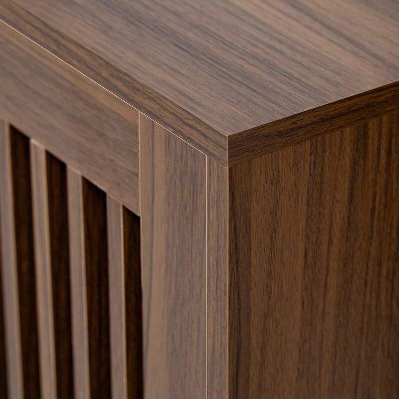 Medieval Modern TV Stnad Extendable TV Stand with Litter Box Enclosure and Cat Scratcher, for Living Rooms